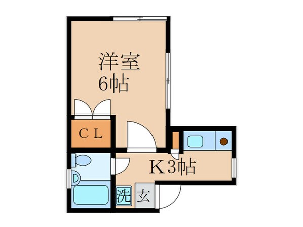 リバ－サイド中野の物件間取画像